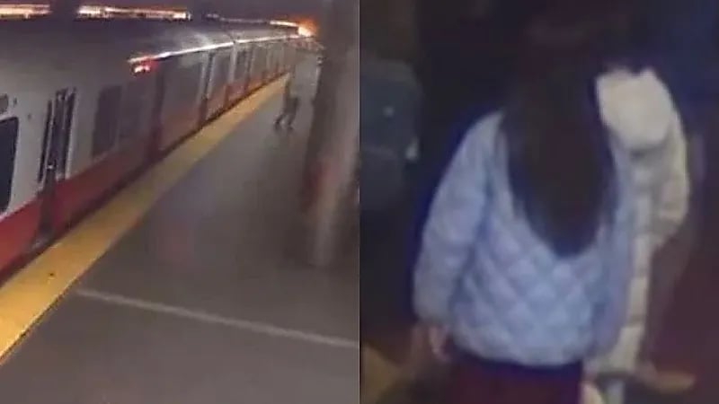 بالفيديو.. سيدة تنجو من حادث مرعب بأعجوبة