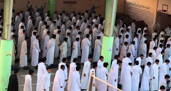 موجة البرد تؤدي إلى إلغاء طابور الصباحي بالمدارس