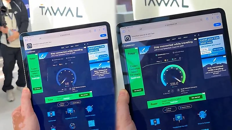عبدالله السبع: سرعة الإنترنت في المملكة من خلال تقنية 5G ستصل إلى 3000 ميجا .. فيديو