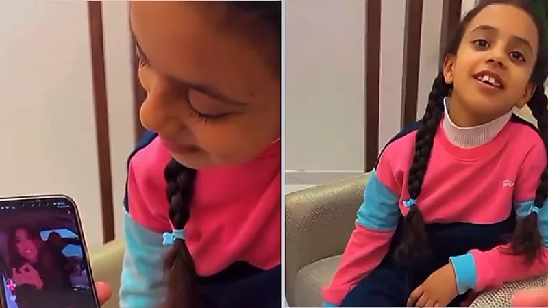 نجوى كرم تقلد الطفلة ريتان "فلاولة" .. فيديو