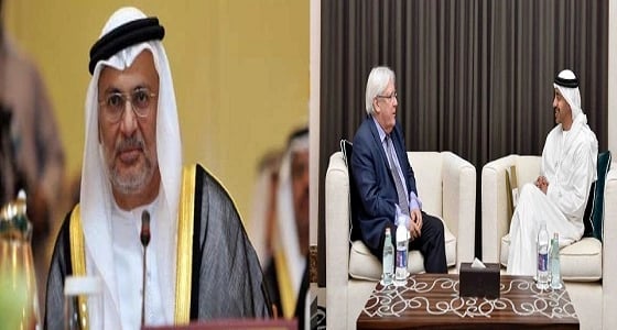 بعد لقائه " الزبيدي " .. قرقاش: متفائلون بمهمة " مارتن غريفيث " في اليمن