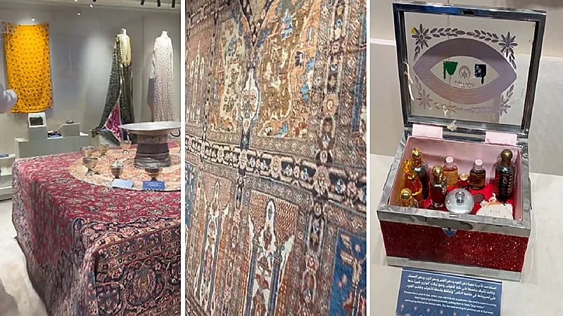 سجادة ولد عليها الملك فهد .. مقتنيات لم تشاهدها من قبل للأميرة حصة السديري .. فيديو