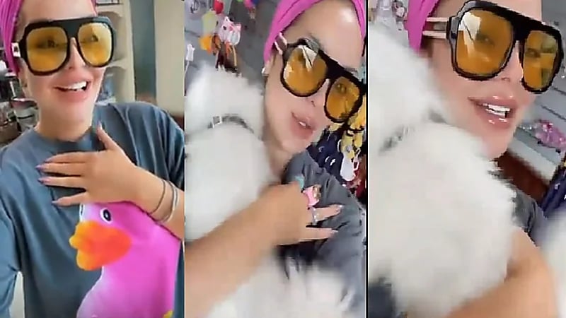 بالفيديو.."زين كرزون" تداعب كلبتها :" بنتي اشتقت لها "