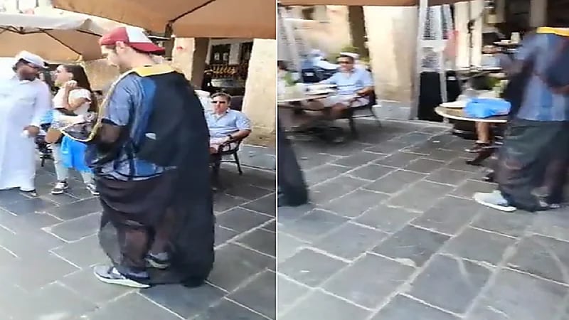 بالفيديو ..إقبال كبير على شراء البشت بعد إرتداءه من ميسي