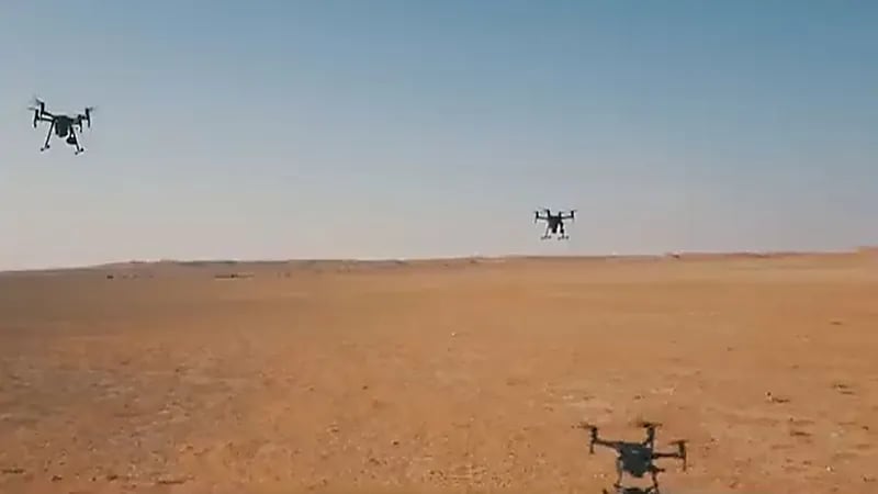 بالفيديو.. إطلاق حملة تشجير باستخدام طائرات الدرون شمال المملكة