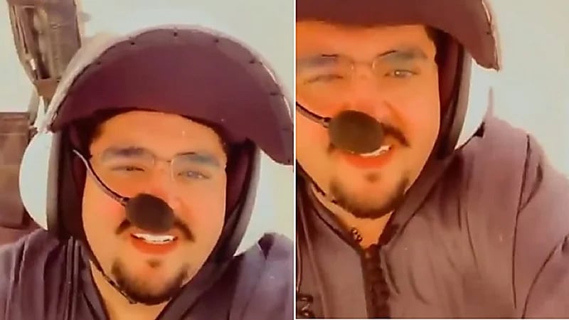 بالفيديو.. الأمير عبد العزيز بن فهد يحلق في طائرة بالثمامة اليوم