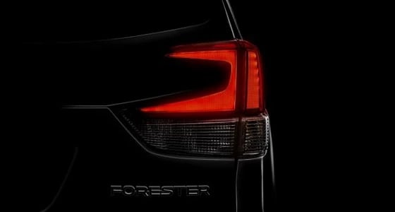 صورة تشويقية لـ " سوبارو فورستر 2019 " قبل ظهورها في معرض نيويورك