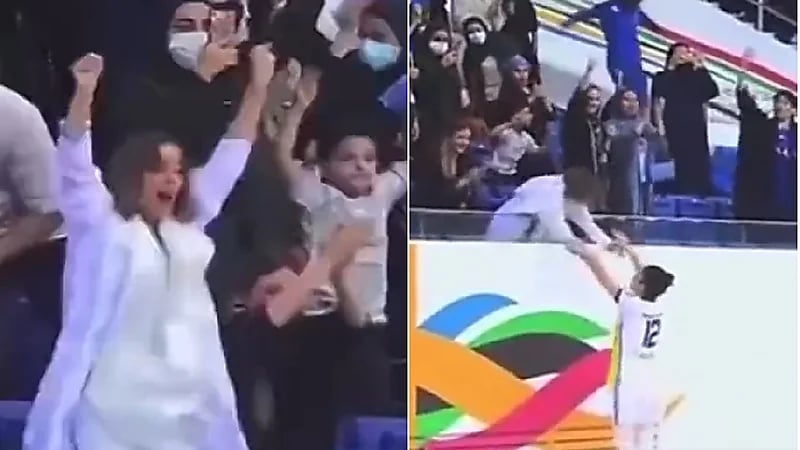 شاهد .. فرحة شقيقة لاعبة الهلال مريم بنكيران بعد الفوز بذهبية في دورة الألعاب السعودية