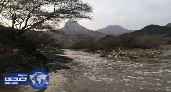 بالصور.. محافظة أضم تختم أيام عامها الهجري بالسيول