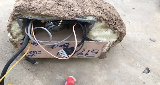 بالصور.. العثور على عبوات ناسفه باشكال الطبيعة بجبل " آل يحيى "