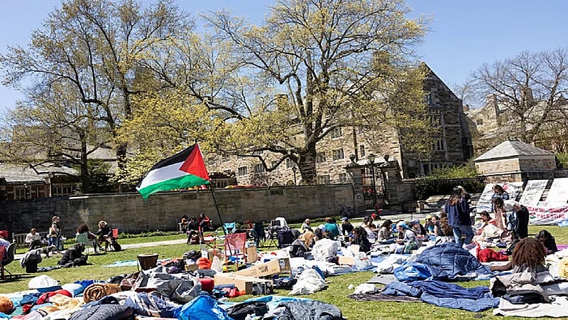 احتجاجات طلابية في جامعة ييل الأمريكية ضد زيارة بن غفير