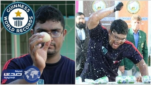 بالفيديو.. باكستاني يسحق 29 علبة شراب بيده في 30 ثانية