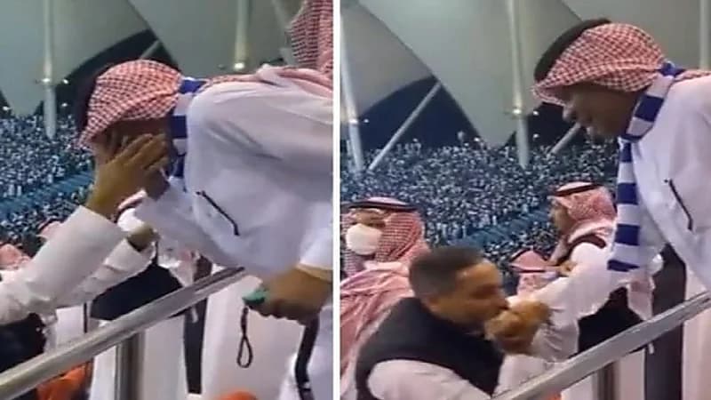 الدعيع يعلق على تقبيل سامي الجابر يده: "حب الهلال يجمعنا"