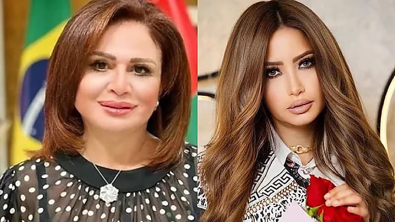 مي العيدان تسخر من إلهام شاهين بعد تبرعها بالدم لفلسطين