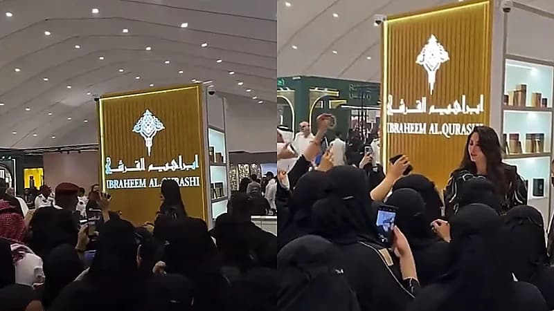 فوز الفهد تخطف الأنظار وسط تجمهر كبير في الطائف .. فيديو