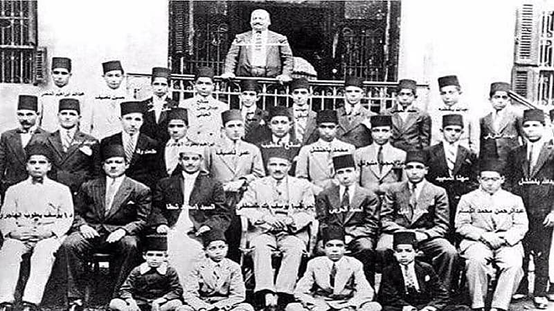 صورة نادرة لأول دفعة مبتعثين في تاريخ المملكة