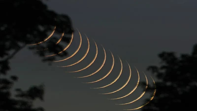 حدوث الاقتران السطحي لهلال شهر محرم بالنسبة لمدينة مكة المكرمة