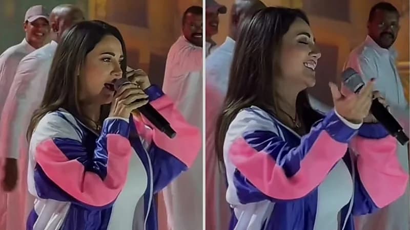 ديانا حداد تشعل أجواء الجوف بأوبريت قبلة ودولة  ..  فيديو