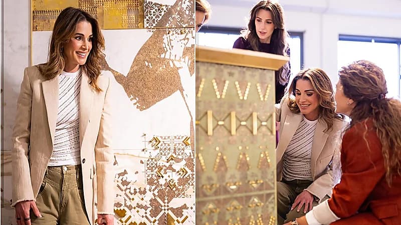 الملكة رانيا العبد الله تظهر برفقة الأميرة رجوة الحسين .. صور