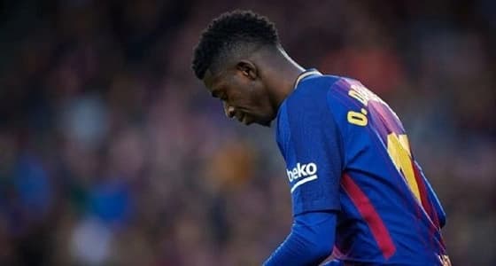 " ديمبلي " يتعرض لإصابة جديدة تمنعه عن حضور مران البرسا