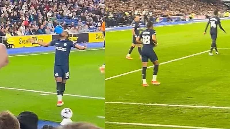 نجم تشيلسي يحتفل على طريقة البليهي .. فيديو