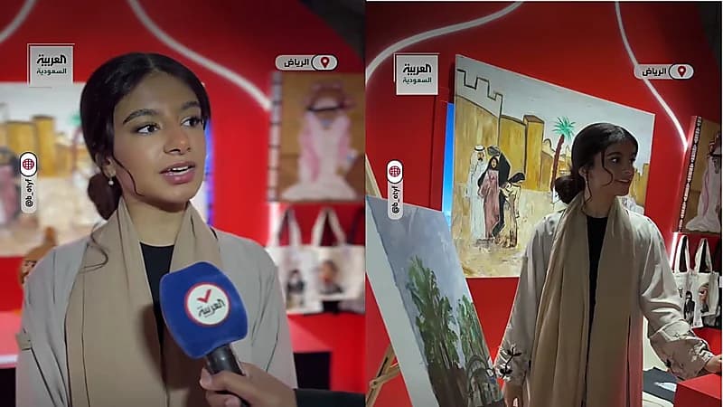 شابة سعودية يقودها الشغف لتصبح فنانة بصرية مبدعة.. فيديو