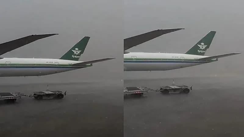 مطار الملك عبدالعزيز يطالب المسافرين بالتواصل مع شركات الطيران بسبب الأمطار الغزيرة .. فيديو