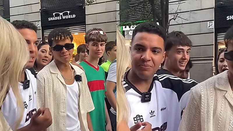 شبيه لامين يامال يثير ضجّة ويلفت الأنظار في شوارع برشلونة .. فيديو