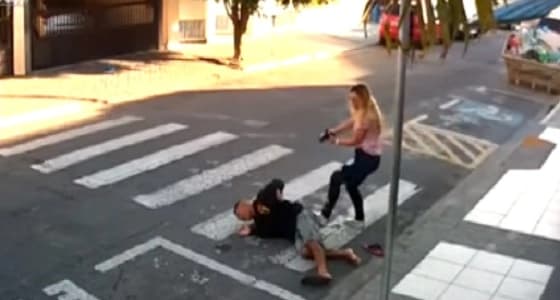 بالفيديو.. التصدي لمحاولة سرقة ببطولة نسائية