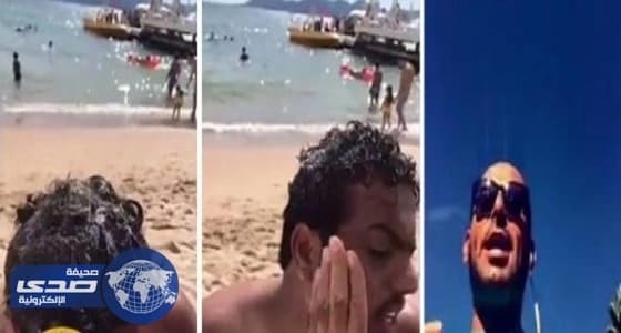 بالفيديو.. يزيد الراجحي يصبغ شعر صديقه باللون " الأحمر "