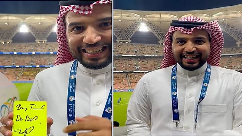 حكم الاتحاد والباطن يمنح المعلق عبدالله الغامدي البطاقة الصفراء (فيديو)