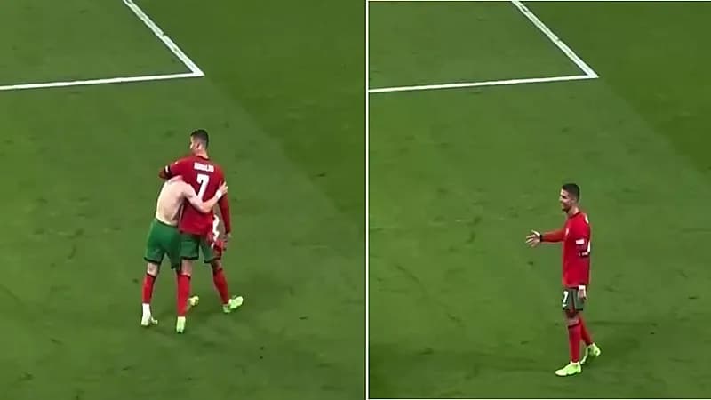 رد فعل رونالدو بعد تسجيل كونسيساو هدف الفوز على التشيك .. فيديو