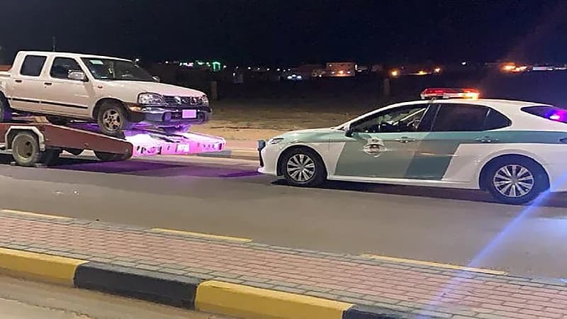 بالفيديو.. القبض على سائق مارس التفحيط وعكس السير في دومة الجندل