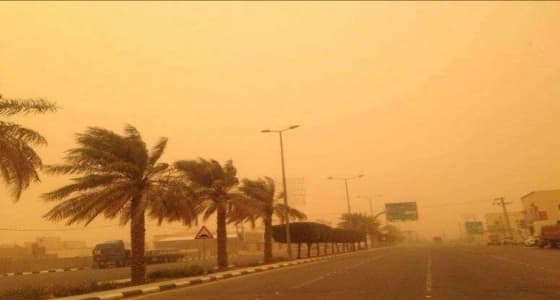 إنعدام الرؤية بسبب الأتربة في الشرقية