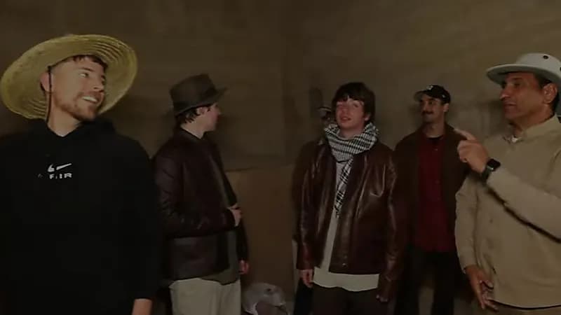 مستر بيست يستعرض مغامرته داخل الأهرامات ويحصد ملايين المشاهدات .. فيديو