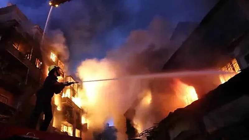 منتج أفلام نادية الجندي ينجو بأعجوبة من حريق هائل