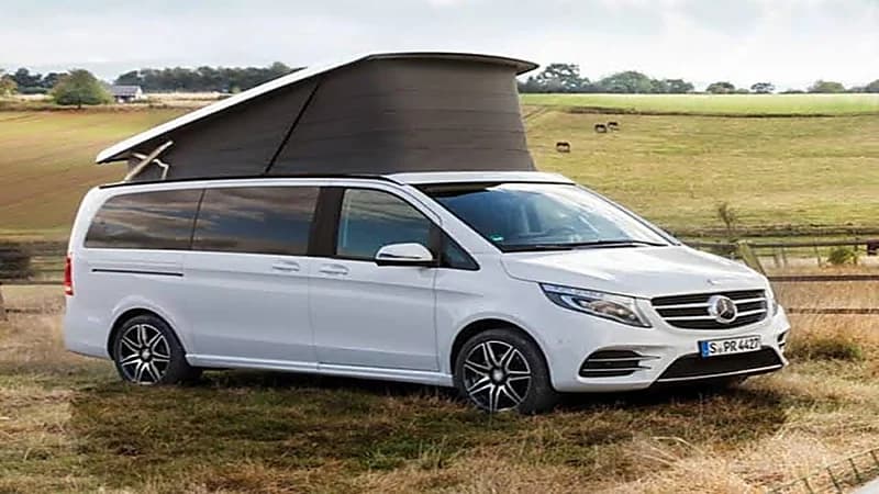 بالفيديو.. سيارة عائلية من مرسيدس يمكن تحويلها لمنزل متنقل