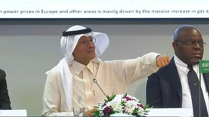 شاهد .. وزير الطاقة يحرج مراسل "رويترز" على الملأ بسبب معلوماتها الكاذبة