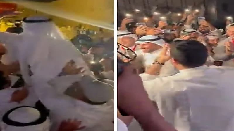 أنصار مرزوق الغانم يحملونه على الاكتاف بعد اكتساحه في انتخابات مجلس الامة.. فيديو