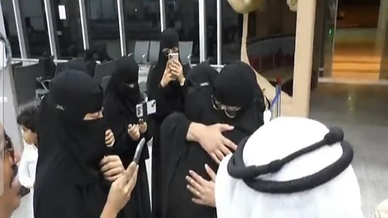 استقبال حافل في جازان لمبتعثه حازت على جائزة عالمية في السمنة ..فيديو