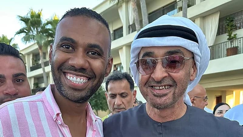 محمد بن زايد في مصر بدون حراسة