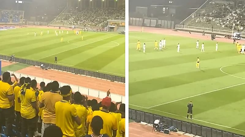 جمهور التعاون لعبدالرزاق حمدالله : يا بكاية ، يا بكاية .. فيديو