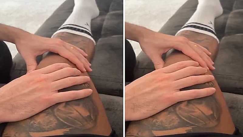 نيمار يبدأ عمليات التدليك حول موضع إصابته .. فيديو