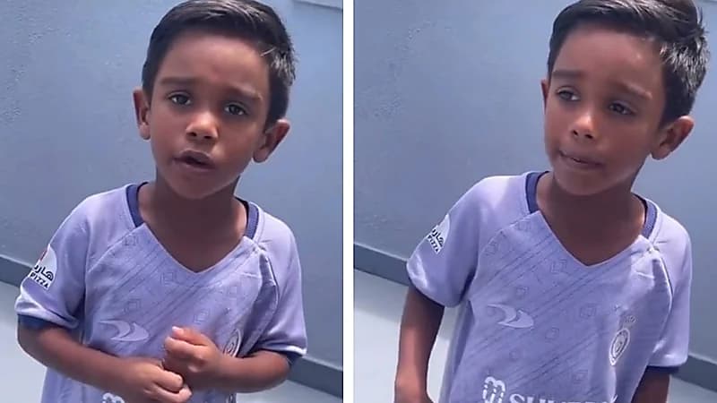 ابن تاليسكا يرتدي تيشرت النصر .. فيديو