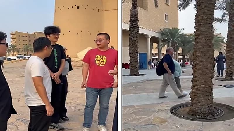 سياح من مختلف دول العالم يتجولون في قصر الحكم.. فيديو