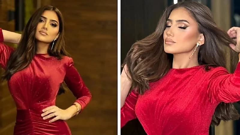 مي عمر بإطلالة حمراء في أحدث ظهور لها .. صور