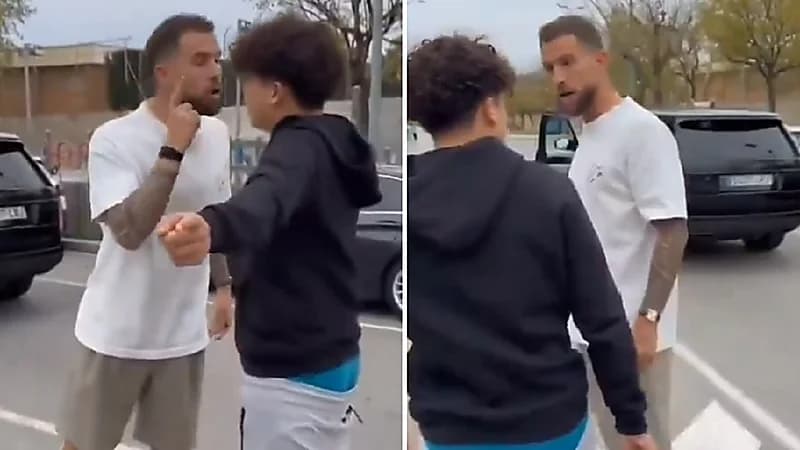 كشف هوية المشجع الذى أثار استفزاز لاعب برشلونة