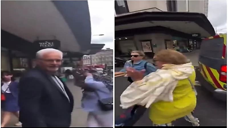 سيدة تثير الذعر في شوارع لندن