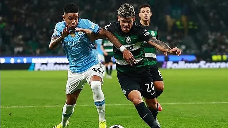  سبورتينج لشبونة يهين مانشستر سيتي برباعية