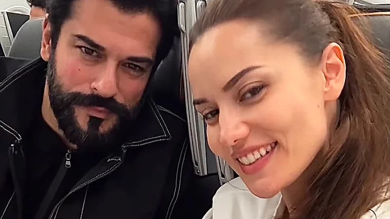 بوراك أوزجيفيت وزوجته فهرية أفجان يتجهان إلى الرياض لحضور حفل joyawards